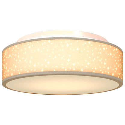 Deckenlampe Taupe 38 x 13.5 cm Stoff