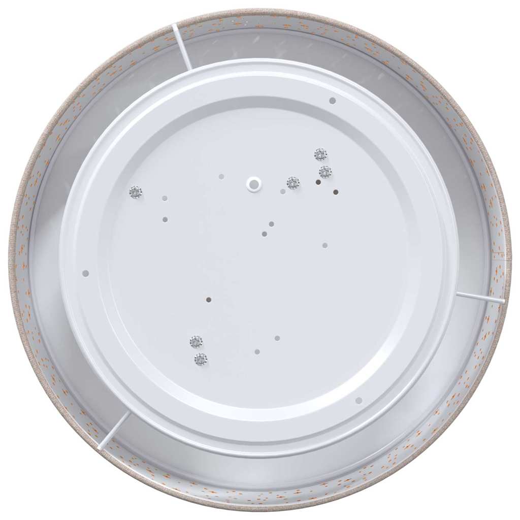 Deckenlampe Taupe 38 x 13.5 cm Stoff