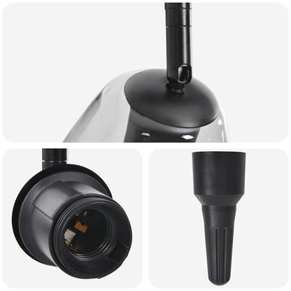 Deckenstrahler Schwarz 70 x 13 x 26 cm Glas und Metall