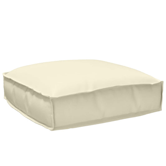 Kissen Creme 50 x 50 x 12 cm Oxford-Stoff