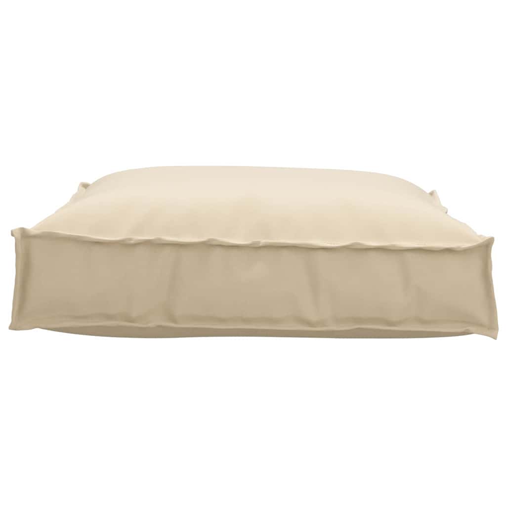 Kissen Beige 70 x 70 x 12 cm Oxford-Stoff