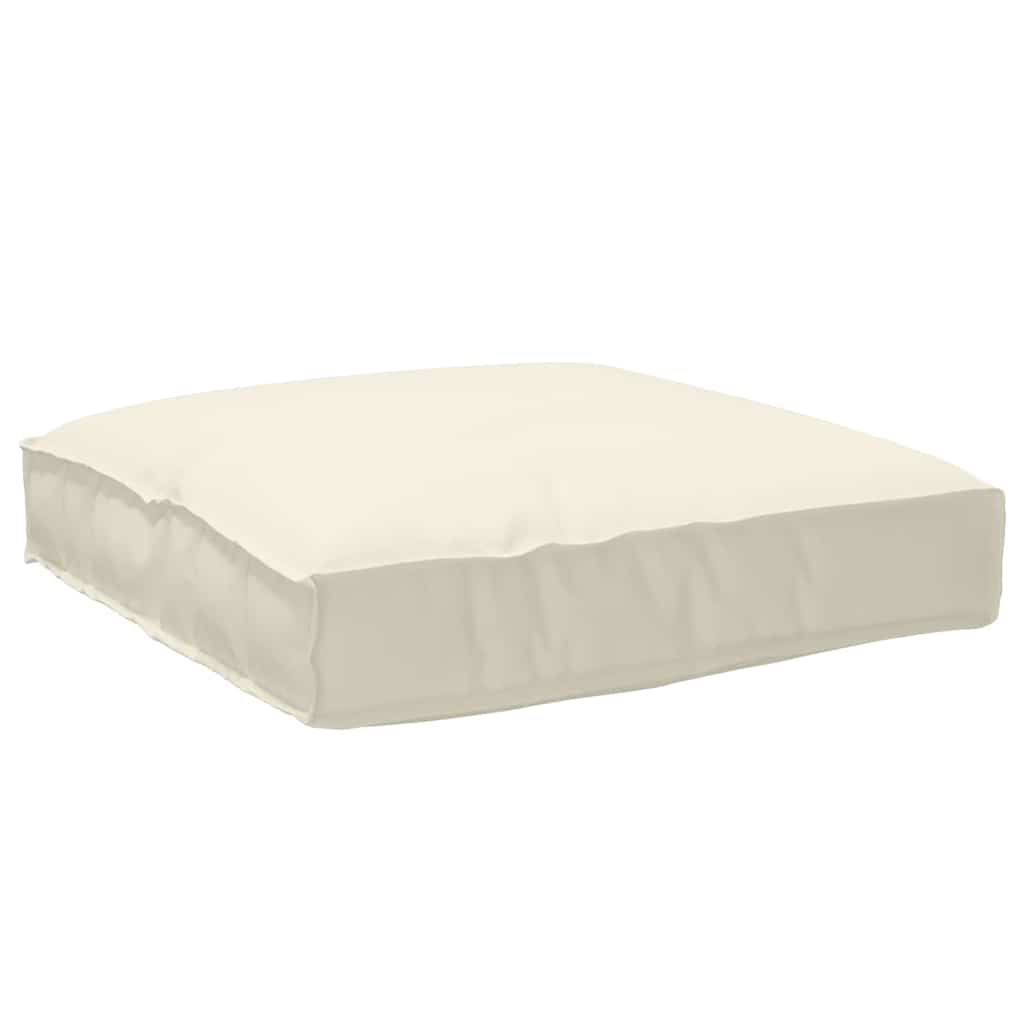 Kissen Creme 80 x 80 x 12 cm Oxford-Stoff