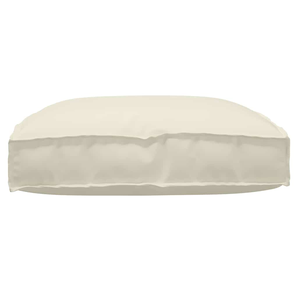 Kissen Creme 80 x 80 x 12 cm Oxford-Stoff