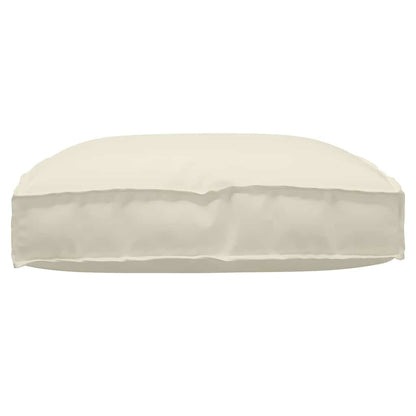 Kissen Creme 80 x 80 x 12 cm Oxford-Stoff