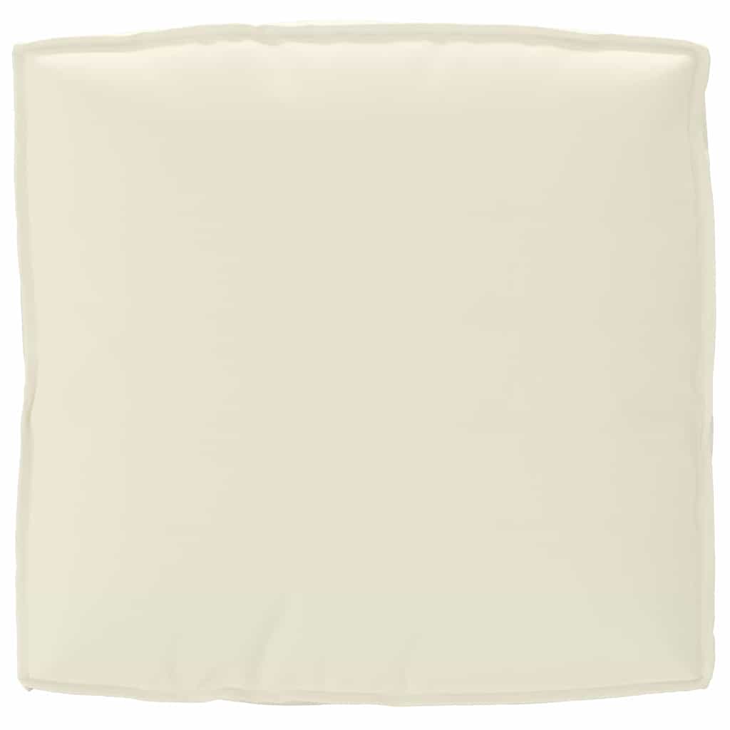 Kissen Creme 80 x 80 x 12 cm Oxford-Stoff
