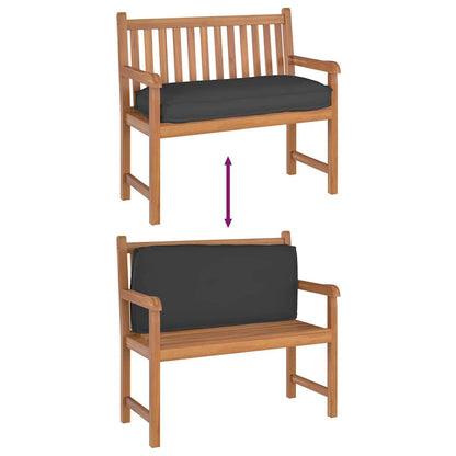 Kissen Schwarz 120 x 50 x 12 cm Oxford-Stoff