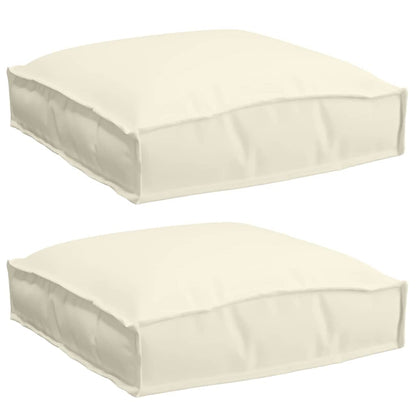 Kissen 2 pcs Creme 40 x 40 x 8 cm Oxford-Stoff