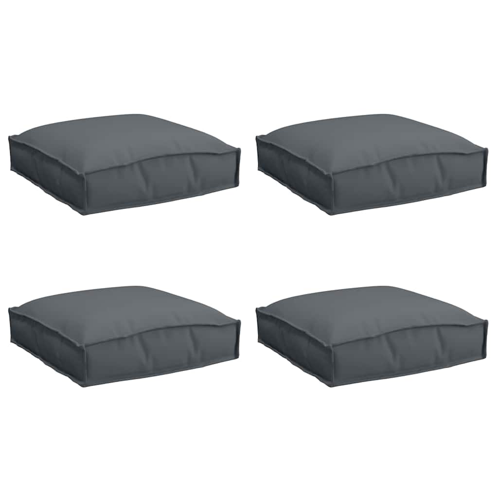 Kissen 4 pcs Anthrazit 40 x 40 x 8 cm Oxford-Stoff