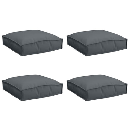 Kissen 4 pcs Anthrazit 40 x 40 x 8 cm Oxford-Stoff