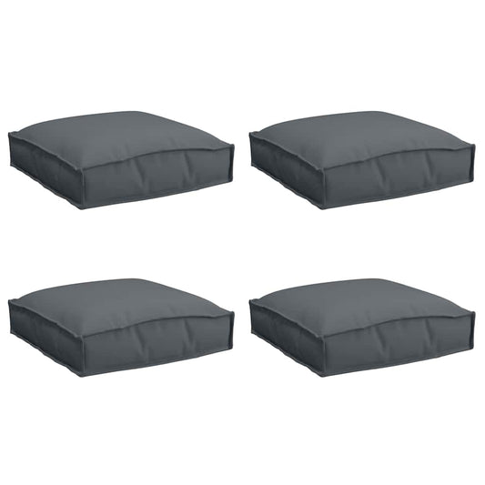 Kissen 4 pcs Anthrazit 40 x 40 x 8 cm Oxford-Stoff