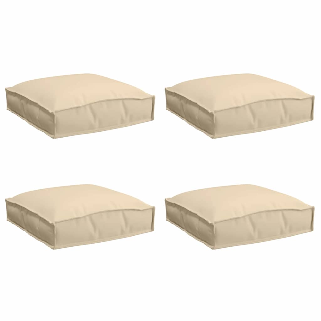 Kissen 4 pcs Beige 40 x 40 x 8 cm Oxford-Stoff