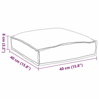 Kissen 4 pcs Beige 40 x 40 x 8 cm Oxford-Stoff