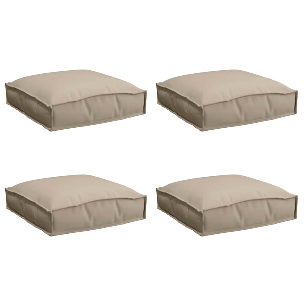 Kissen 4 pcs Taupe 40 x 40 x 8 cm Oxford-Stoff