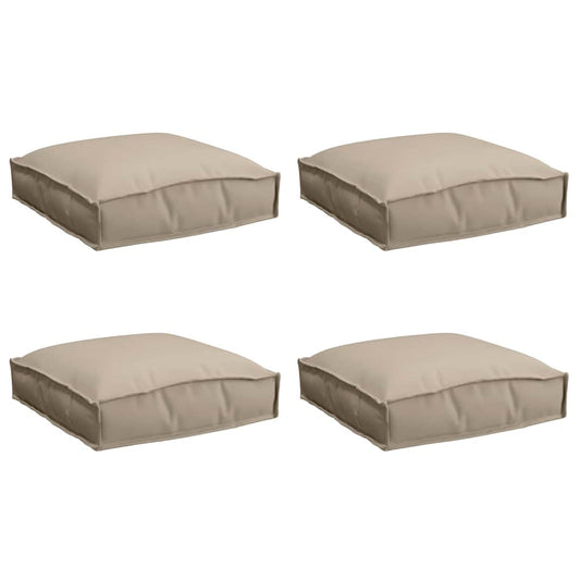 Kissen 4 pcs Taupe 40 x 40 x 8 cm Oxford-Stoff