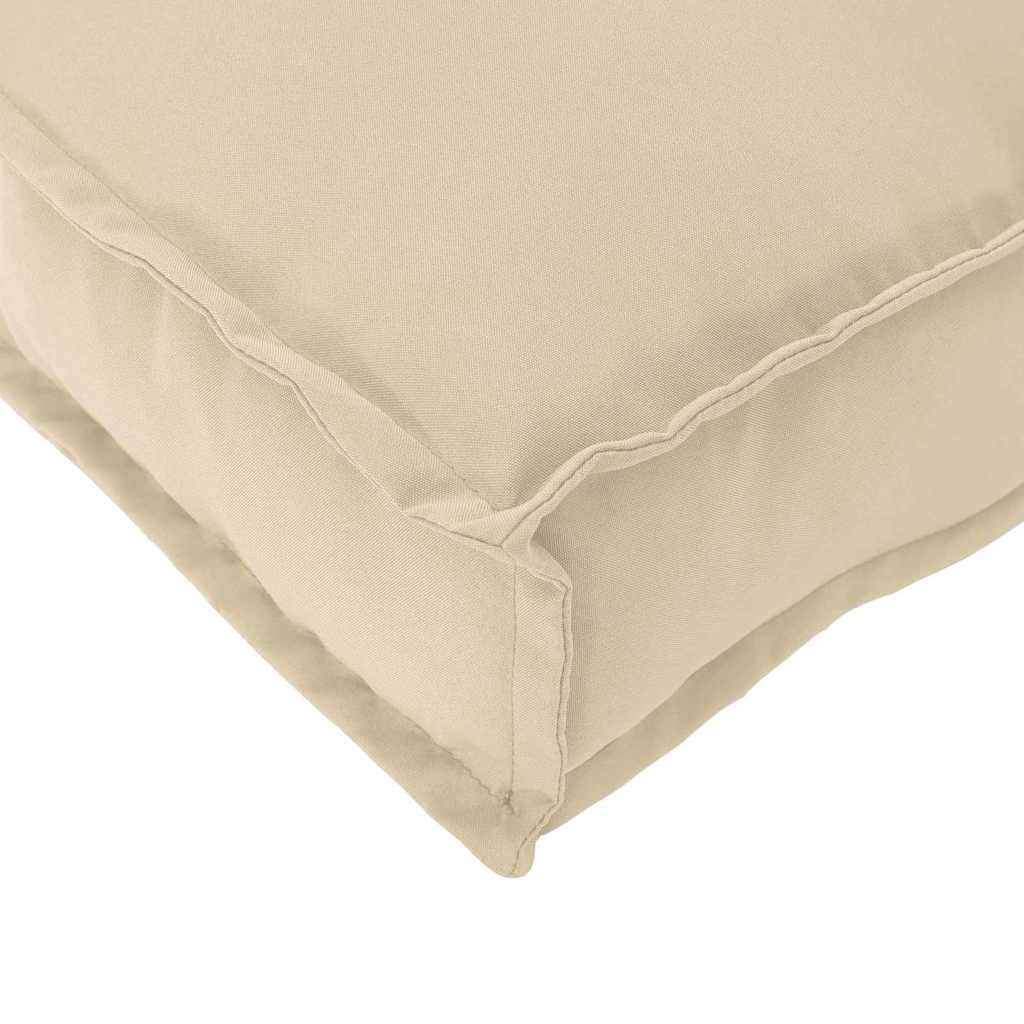 Palettenkissen Beige 180 x 40 x 8 cm Oxford-Stoff