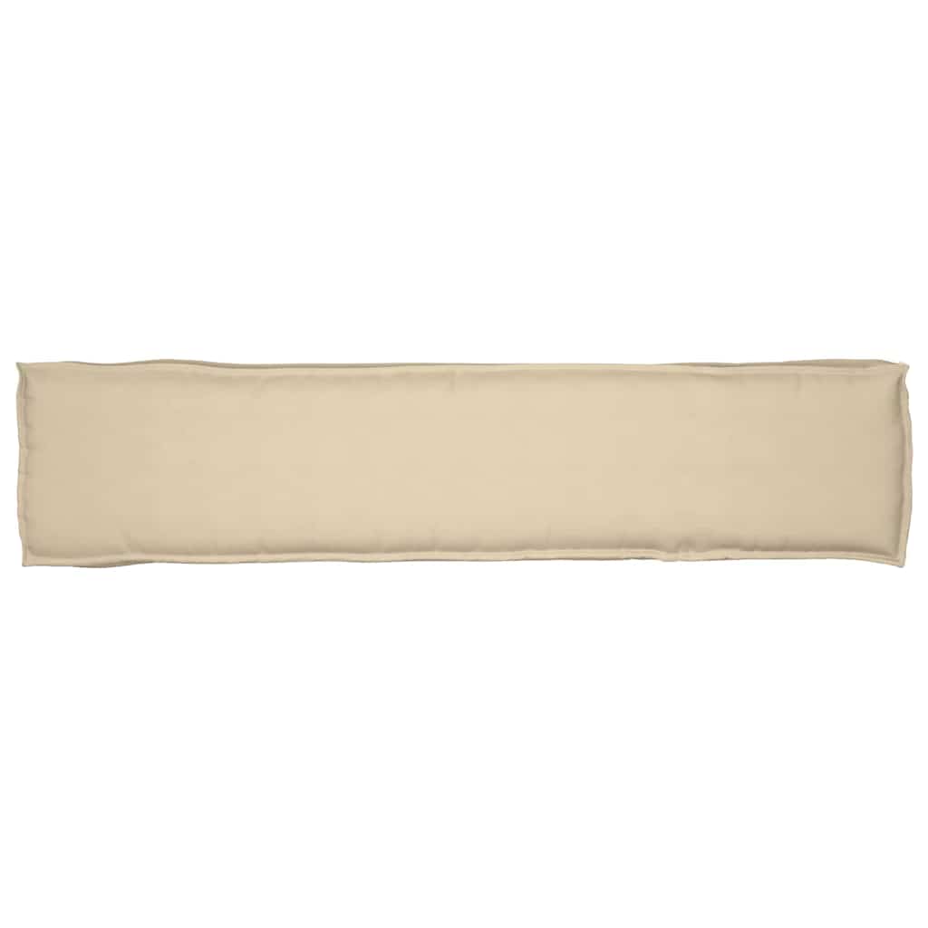 Palettenkissen Beige 180 x 40 x 8 cm Oxford-Stoff