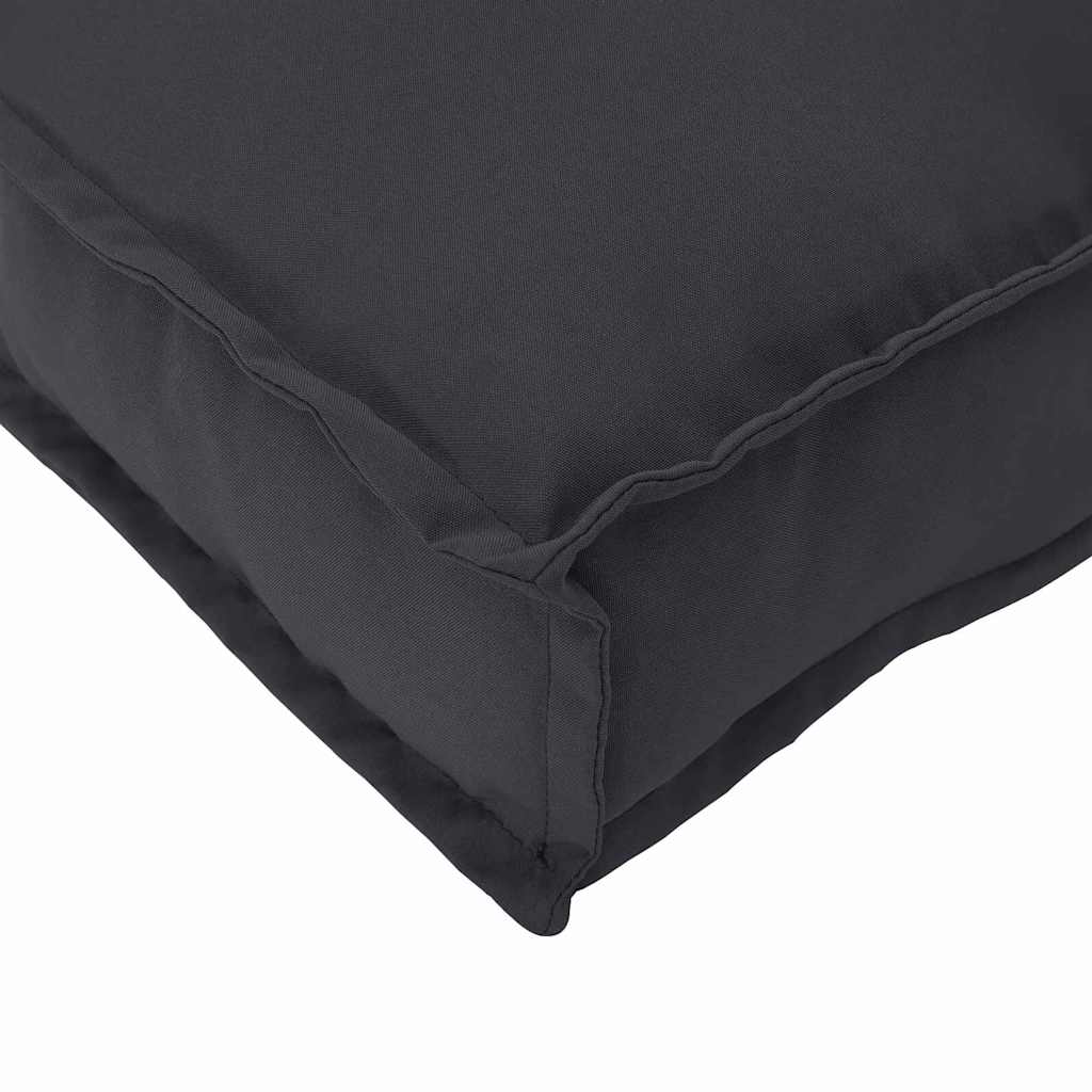 Palettenkissen Schwarz 180 x 40 x 8 cm Oxford-Stoff