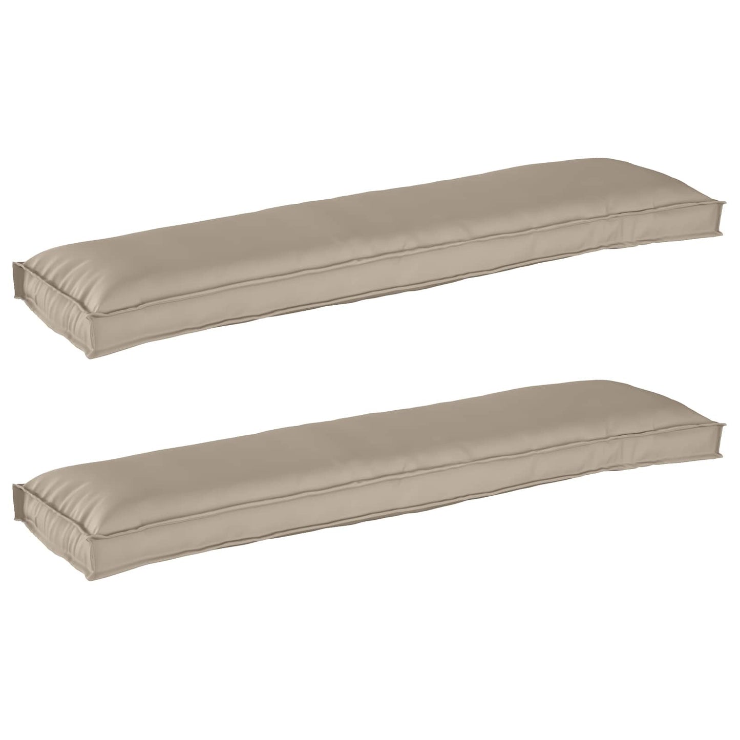 Palettenkissenset 2 pcs Taupe 150 x 40 x 8 cm Oxford-Stoff