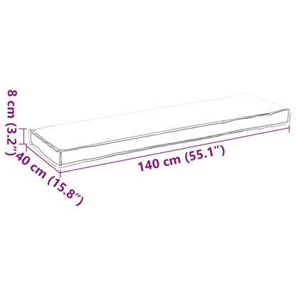 Palettenkissenset 2 pcs Taupe 150 x 40 x 8 cm Oxford-Stoff