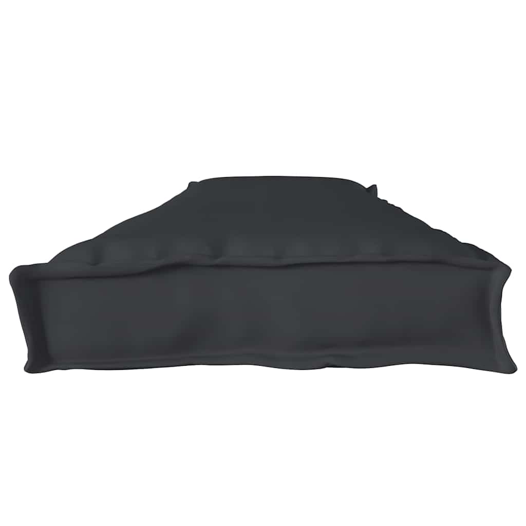 Palettenkissenset 2 pcs Schwarz 180 x 40 x 8 cm Oxford-Stoff