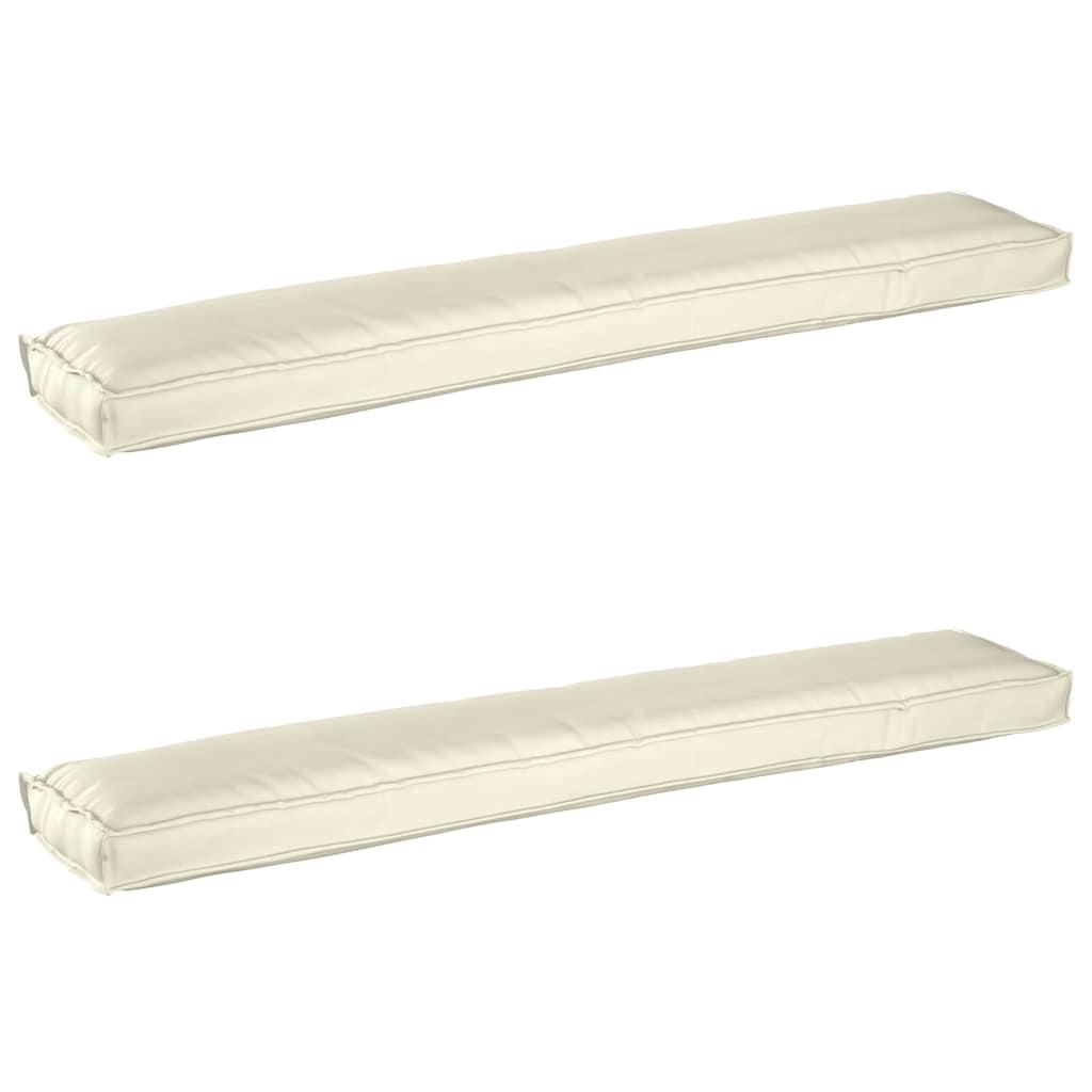 Palettenkissenset 2 pcs Creme 200 x 40 x 8 cm Oxford-Gewebe