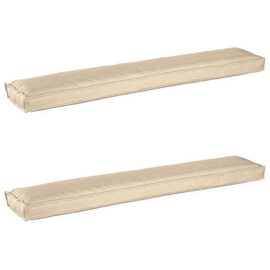 Palettenkissenset 2 pcs Beige 200 x 40 x 8 cm Oxford-Gewebe