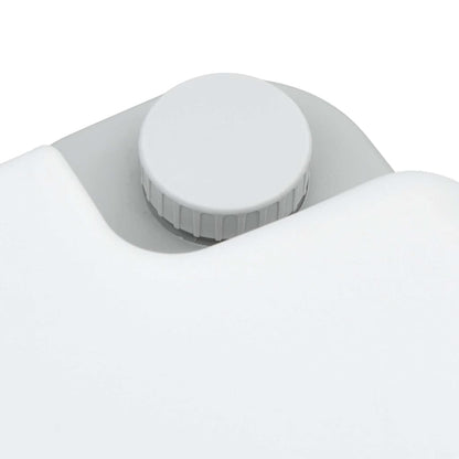 Camping-Toilette Grau und Weiß 41,5 x 36,5 x 30 cm Polyethylen