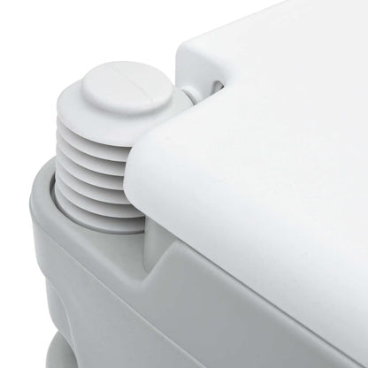Camping-Toilette Grau und Weiß 41,5 x 36,5 x 30 cm Polyethylen