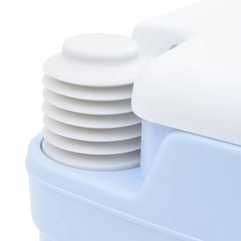 Camping-Toilette Helles Blau und Weiß 41,5 x 36,5 x 30 cm