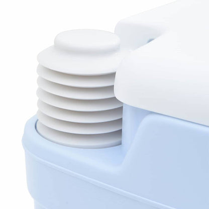 Camping-Toilette Helles Blau und Weiß 41,5 x 36,5 x 30 cm