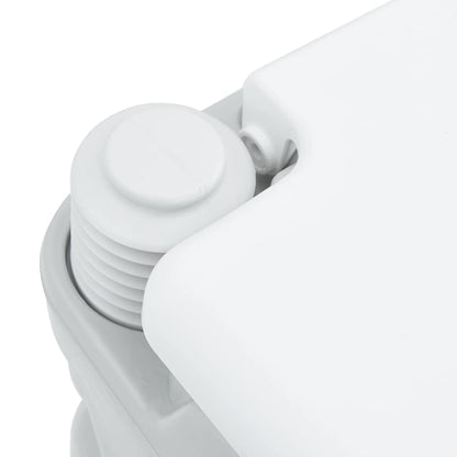 Camping-Toilette Grau und Weiß 41,5 x 36,5 x 42 cm Polyethylen