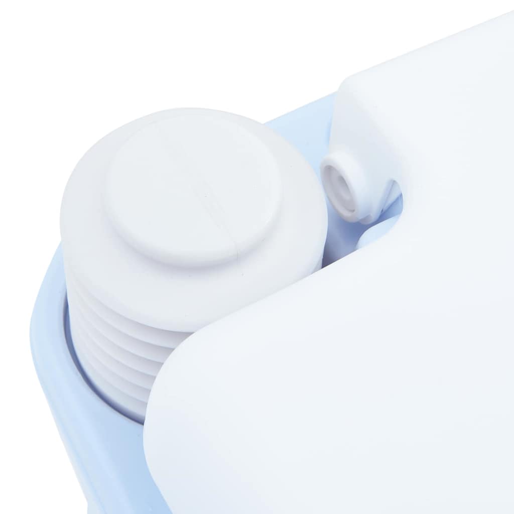 Camping-Toilette Helles Blau und Weiß 41,5 x 36,5 x 42 cm