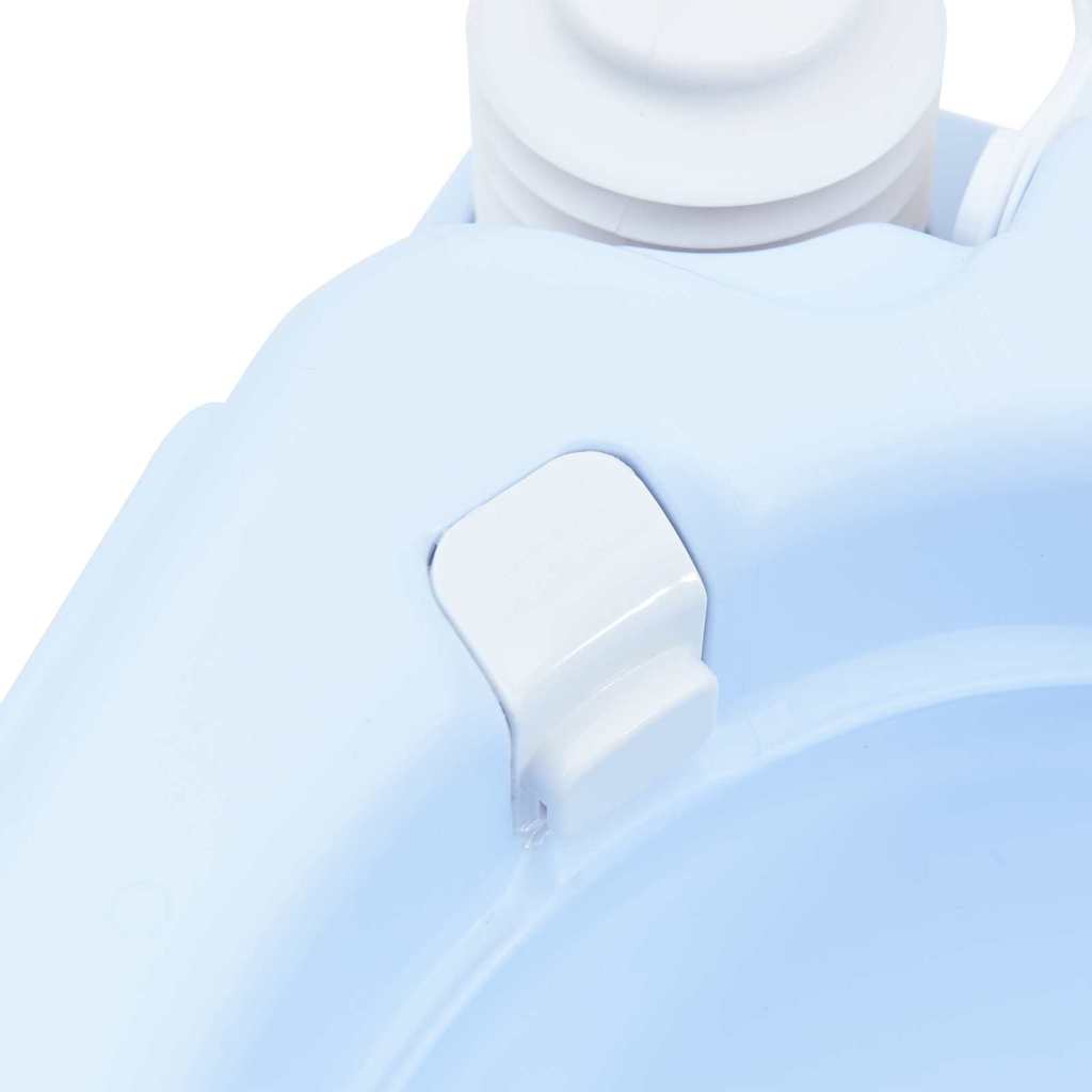 Camping-Toilette Helles Blau und Weiß 41,5 x 36,5 x 42 cm