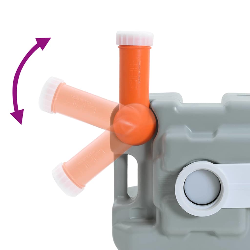 Camping-Toilette Grau 41,5 x 36,5 x 42 cm