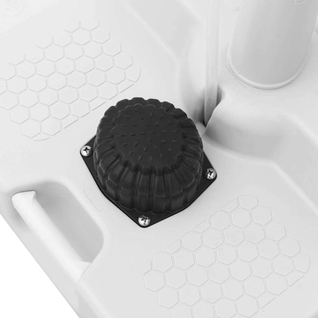 Camping Handwaschstand mit Rädern Grau 72 x 42 x 103 cm