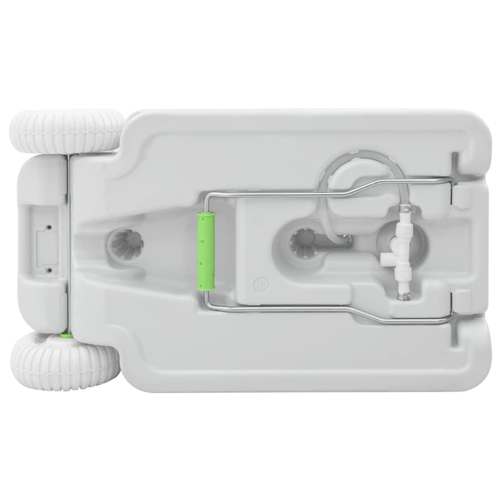 Camping Handwaschstand mit Rädern Grau 72 x 42 x 103 cm