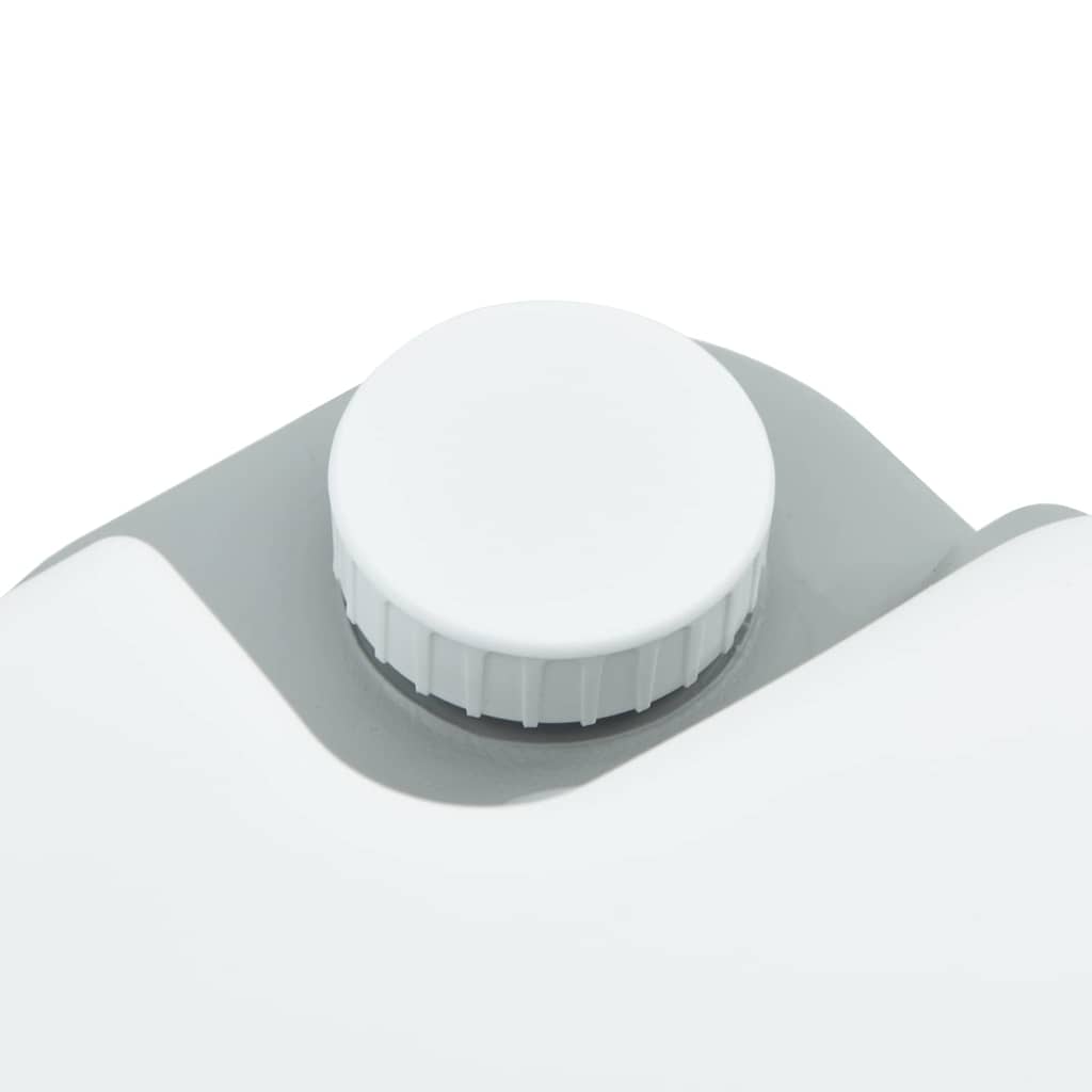 Camping-Toilette Grau und Weiß 41,5 x 36,5 x 37,5 cm