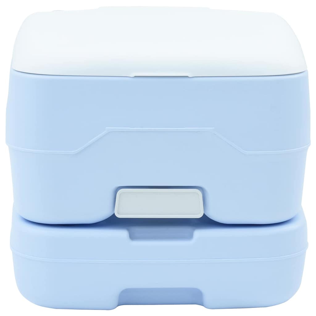 Camping-Toilette Helles Blau und Weiß 41,5 x 36,5 x 30 cm