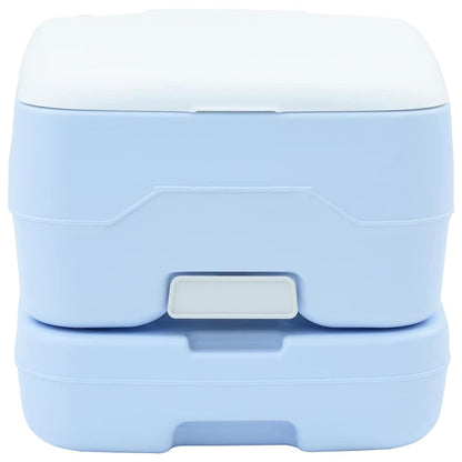 Camping-Toilette Helles Blau und Weiß 41,5 x 36,5 x 30 cm