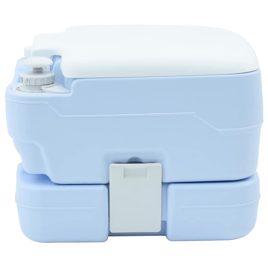 Camping-Toilette Helles Blau und Weiß 41,5 x 36,5 x 30 cm