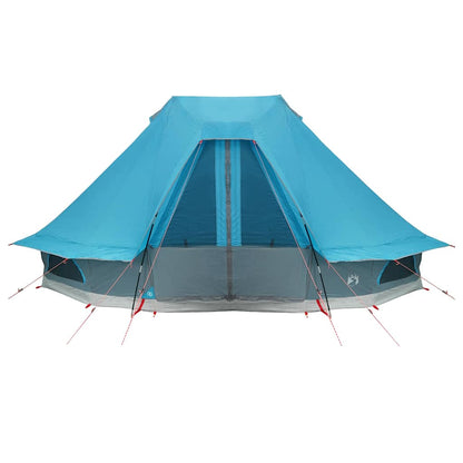 Tenda teepee familiare con tetto, blu, 466 x 310 x 240 cm