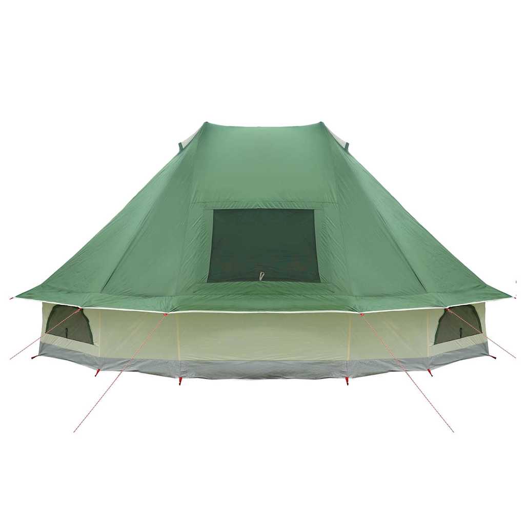 Tenda teepee familiare con tetto, verde, 680 x 430 x 270 cm