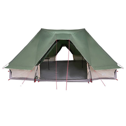 Tenda teepee familiare con tetto, verde, 680 x 430 x 270 cm