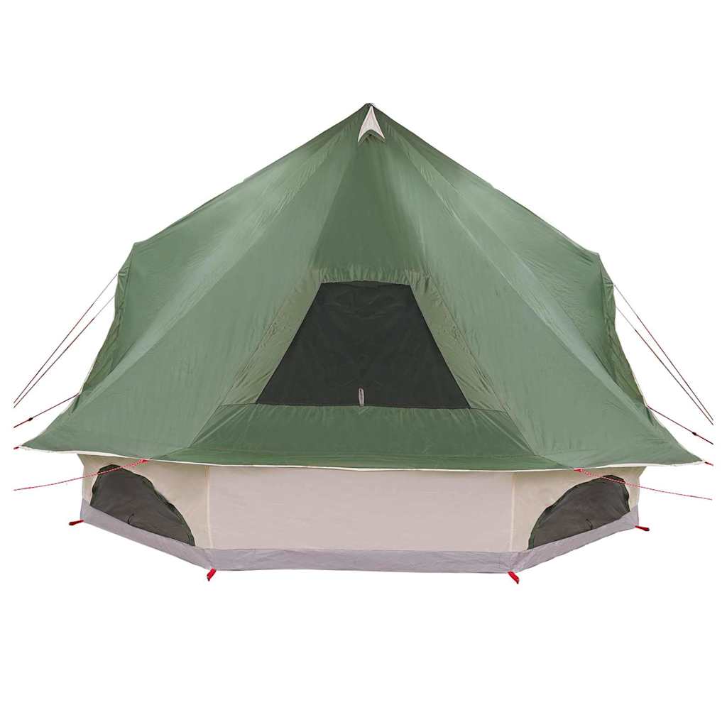 Tenda teepee familiare con tetto, verde, 680 x 430 x 270 cm