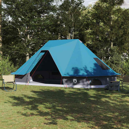 Tenda teepee familiare con tetto, blu, 680 x 430 x 270 cm