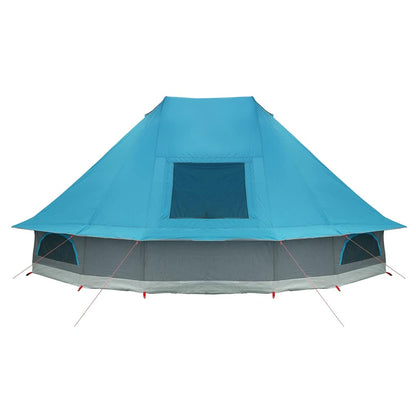 Tenda teepee familiare con tetto, blu, 680 x 430 x 270 cm