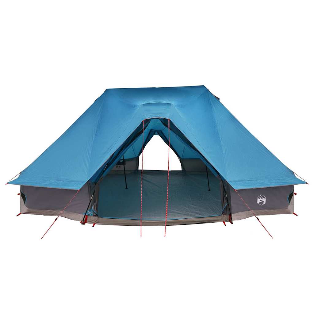Tenda teepee familiare con tetto, blu, 680 x 430 x 270 cm