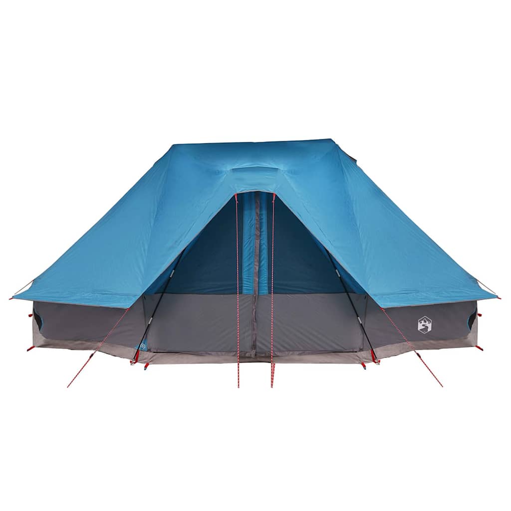 Tenda teepee familiare con tetto, blu, 680 x 430 x 270 cm