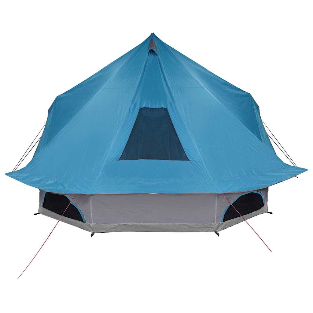 Tenda teepee familiare con tetto, blu, 680 x 430 x 270 cm