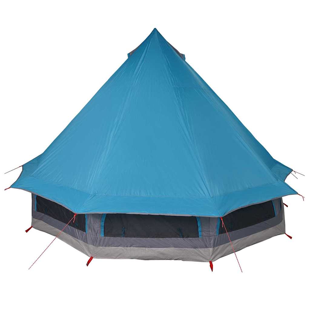 Tenda teepee familiare con tetto, blu, 404 x 370 x 270 cm